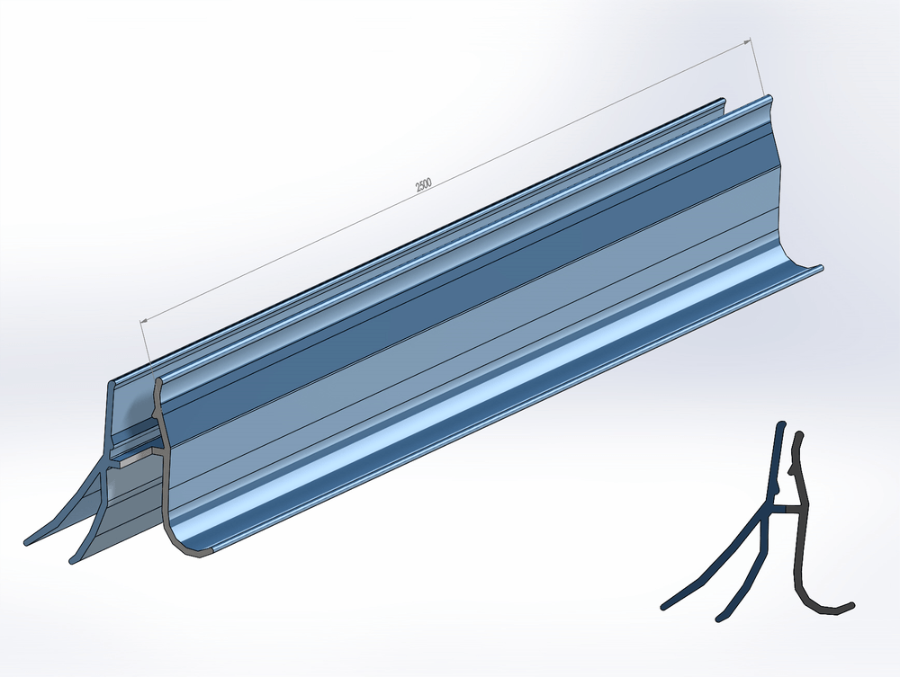 Uszczelnienie boczne, L=2500mm