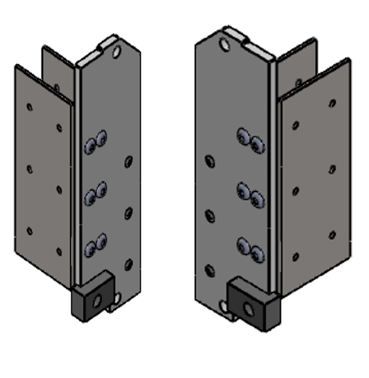 [16104001] IDD-SE end caps. set. bottom panel. for Seuster