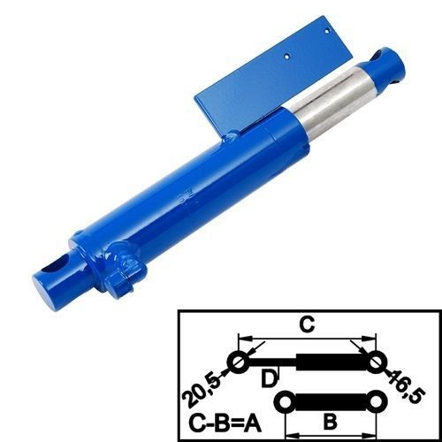 [201003001] Crawford/Hafa hydrauliek cilinder, voorklep