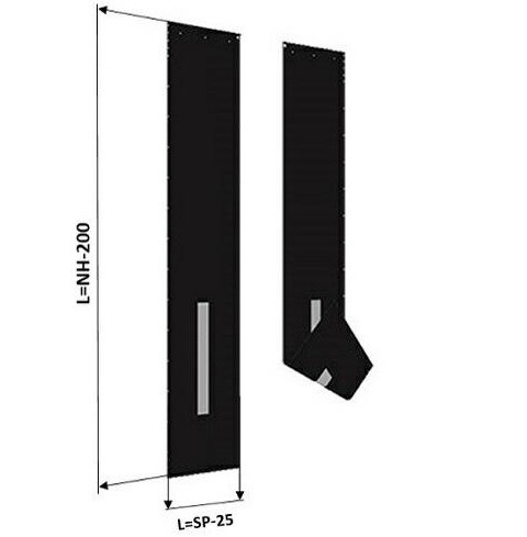 [204001008] Zijflap voor shelter SME, L3200mm, SP700