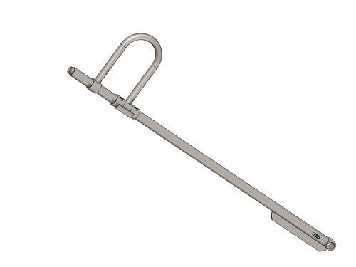 Prawa dźwignia obsługi, długość płyty doku 1750mm
