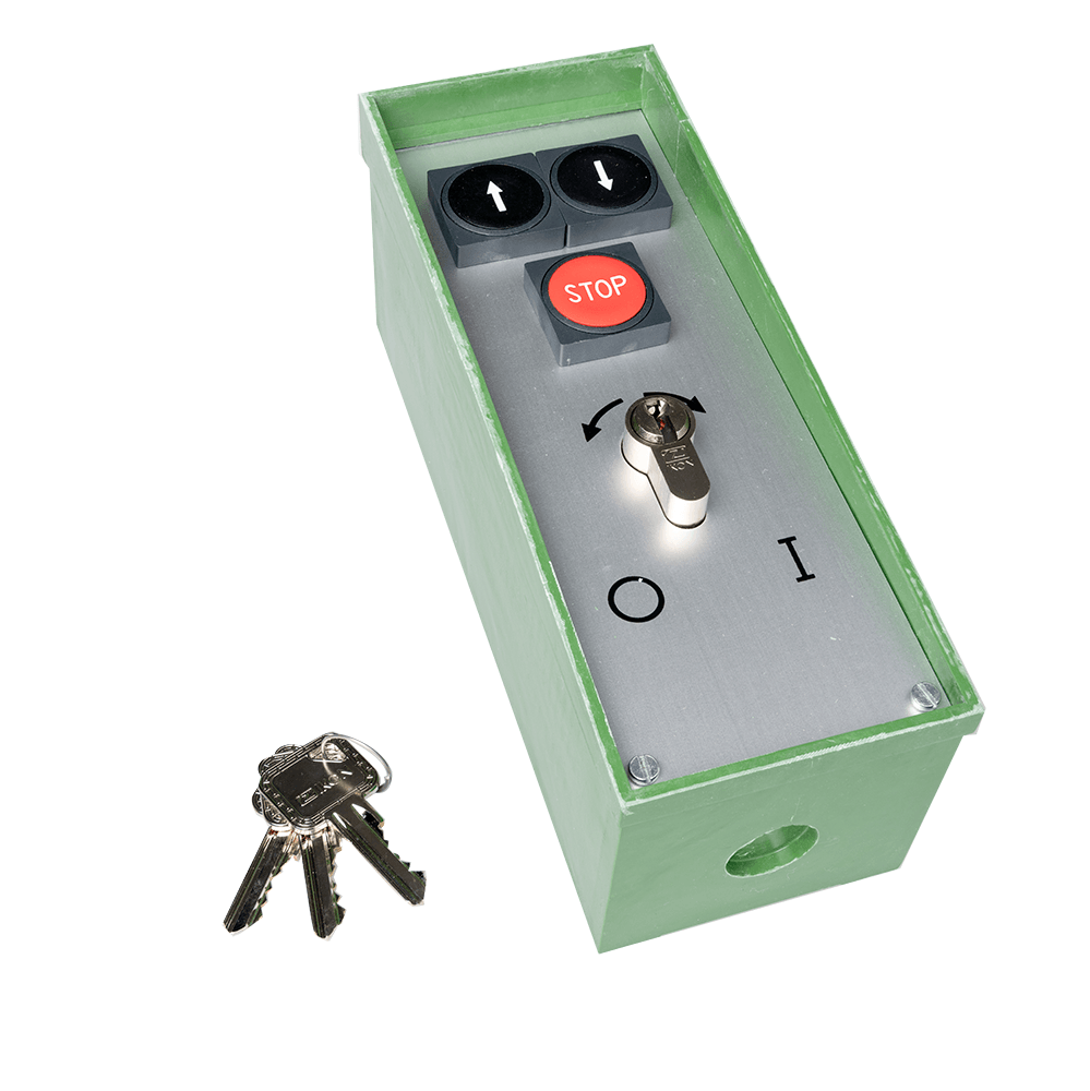 [4010029] Key switch on/off + push button