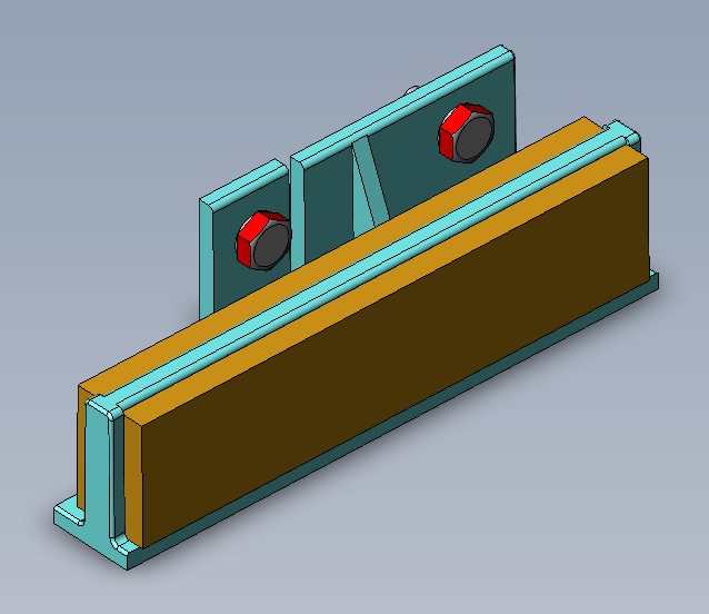 door leaf guide (lateral part)