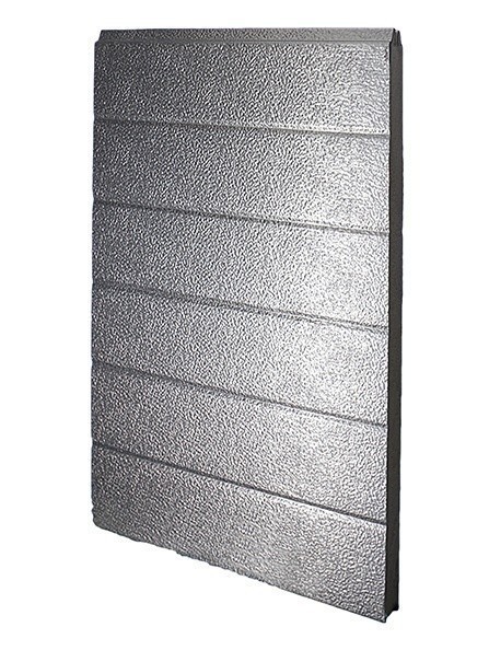 [102001024-a] Aluminiowy panel bramowy 40x610mm, stucco/stucco (Całość, Standardowy, Standardowy)