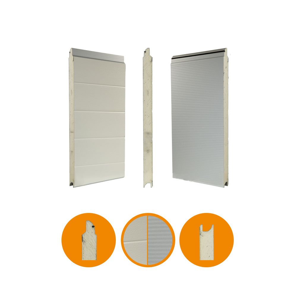 [102001107-a] Hörmann SPU F42 Micrograin H500 - RAL9006 (Całość, Standardowy, Standardowy)