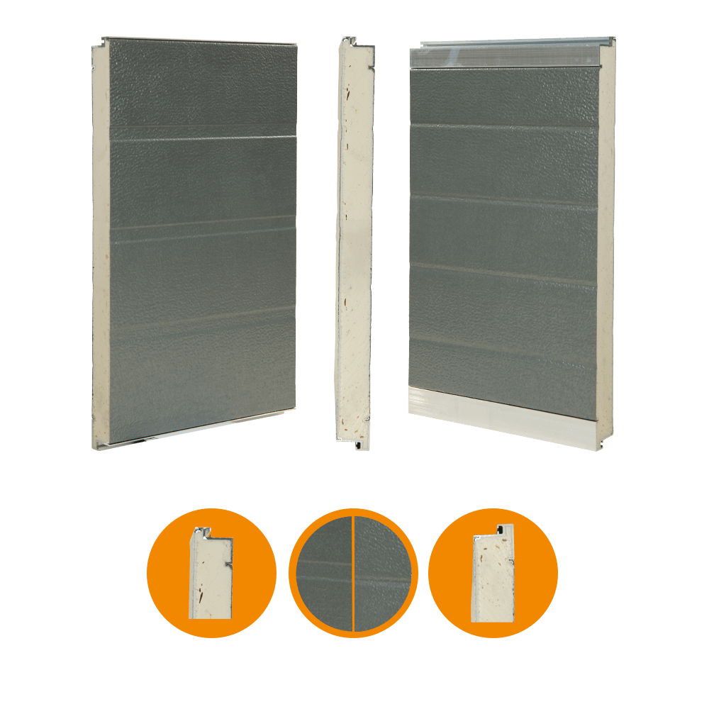 [102001009-a] IDD-HO panel for Hörmann SPU 20 42x500mm Silver gray (Gesamte Einheit, Standard, Standard)