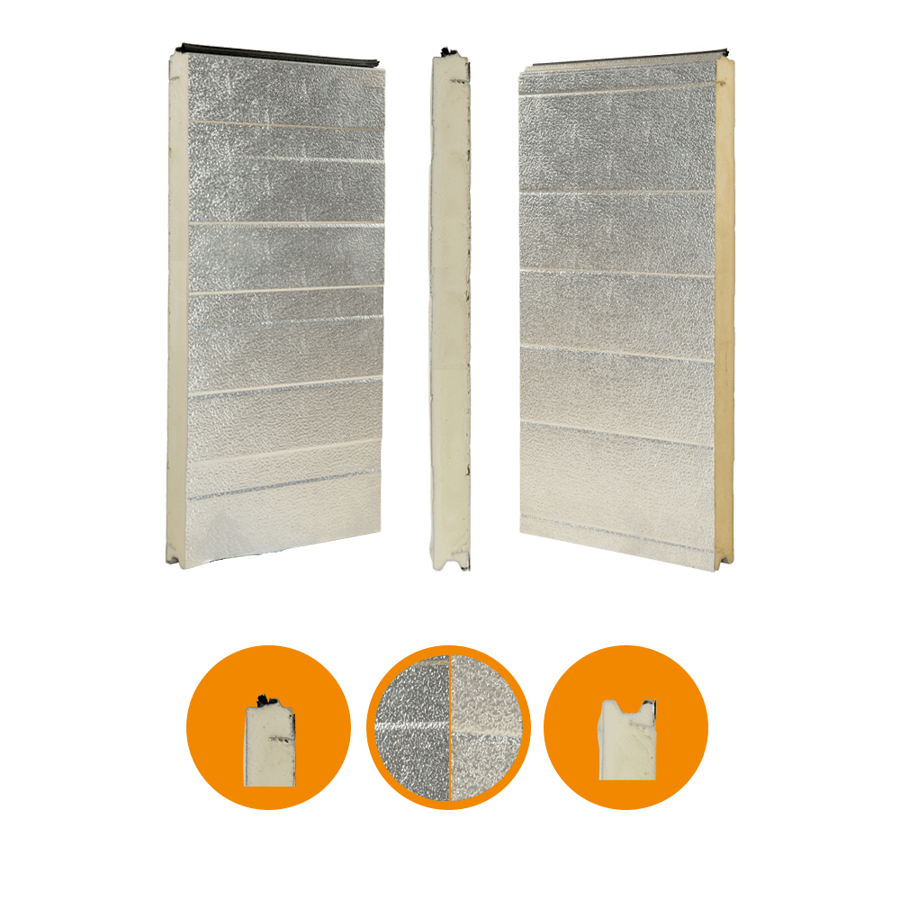 [102001040-a] Nassau 6000 door panel, original, aluminum, 44x600 Brut Alu (Unità completa, Standard, Standard)