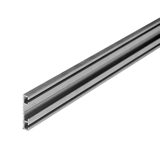 [105002007-a] Top-/bodemprofiel, plat aluminium (Het geheel)