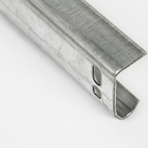 [109002007-a] Vertical door track. 2 inch. stainless steel (Ensemble complet)