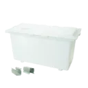 Tank & clips 8L square oil tank complete