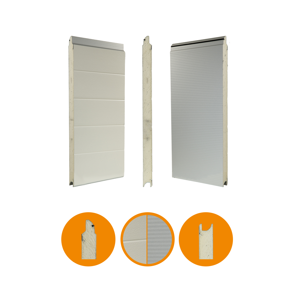 [102001108-a] HörmannSPU F42 Micrograin H625 - RAL9006/RAL 9002 (Ensemble complet, Standard, Standard)